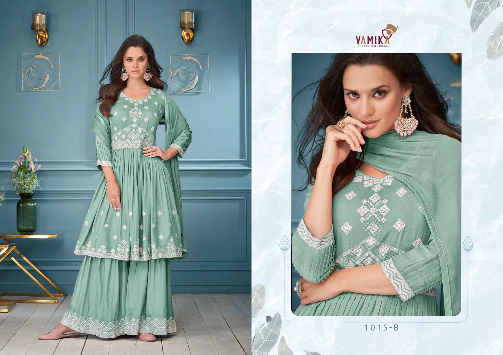 Lakhnavi Vol 3 Super Hit By Vamika Kurti With Bottom Dupatta Suppliers In India